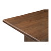 Lila Large Dining Table Brown, by Moe's Home, 98" width x 30" height x 40" depth thumbnail 4
