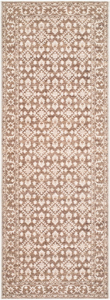 Aram Machine Woven Rug, by Surya, 7'2.61" length x 2'6.31" width