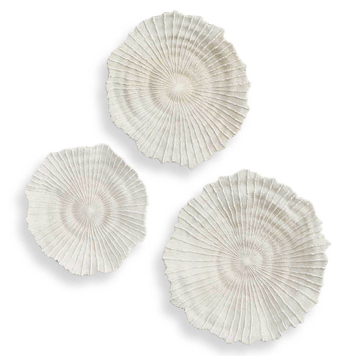 Ocean Gems Coral Wall Decor Set/3, Sculptural Wall Art by Uttermost, 21.75" width x 20.5" height x 3.5" depth View 1