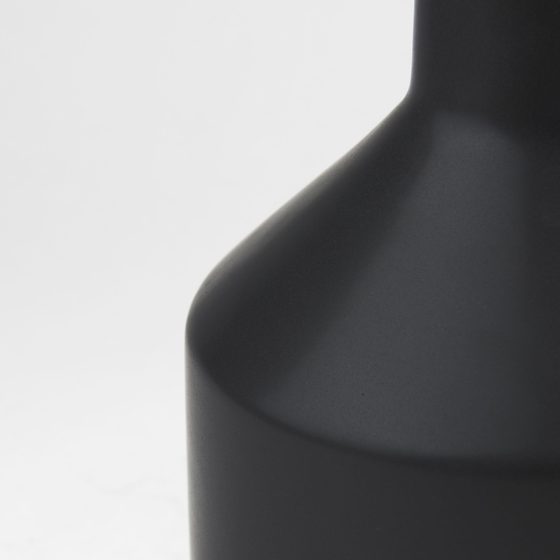 Burton 17.1H Large Matte Black Ceramic Jug Vase large image 