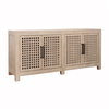 Devina Sideboard Lt Warm Wash 4-Door, Sideboards & Buffet by Dovetail, 73.75" width x 34" height x 18" depth thumbnail 1