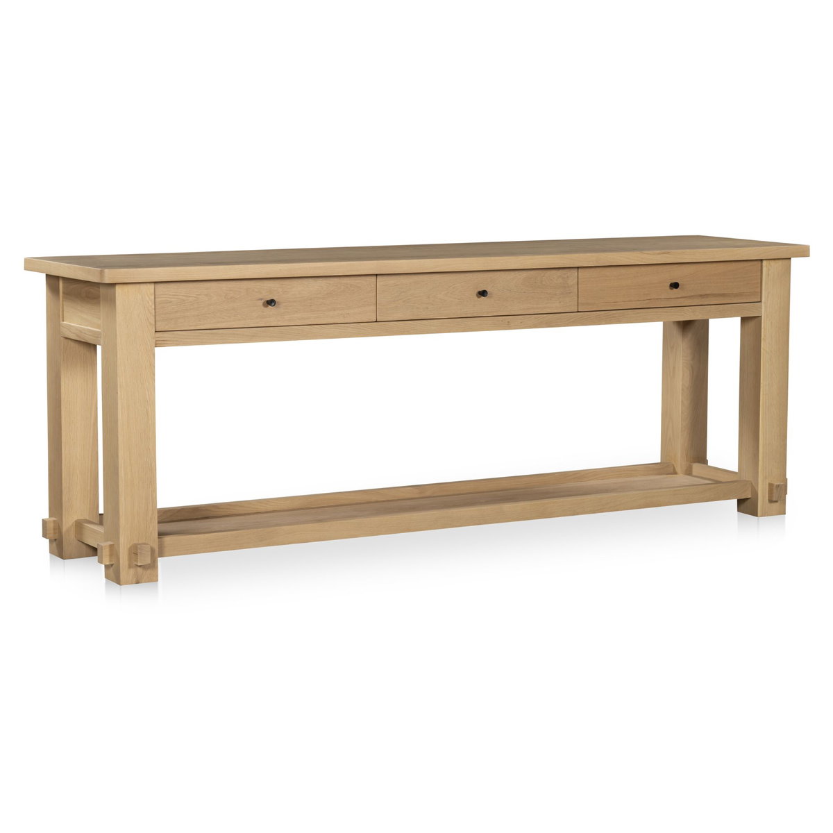 Morey Console Table Natural, by Moe's Home, 86" width x 31" height x 22" depth View 2