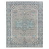 Santita Hand Knotted Wool Area Rug in Gray/Blue thumbnail 0