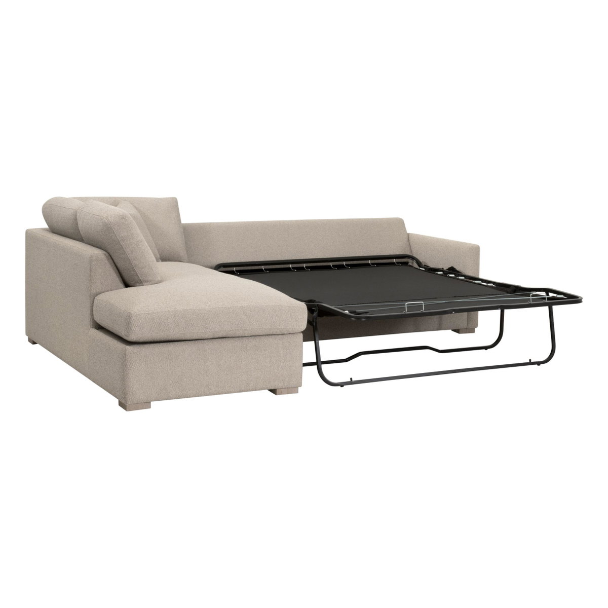 Clara 112'  Slim Arm Sleeper Queen LF Sectional, Seating by Essentials for Living, 112" width x 37.5" height x 81" depth View 9