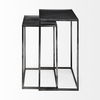 Kasey (Set of 2)  Galvanized Metal Nesting Accent Tables thumbnail 3