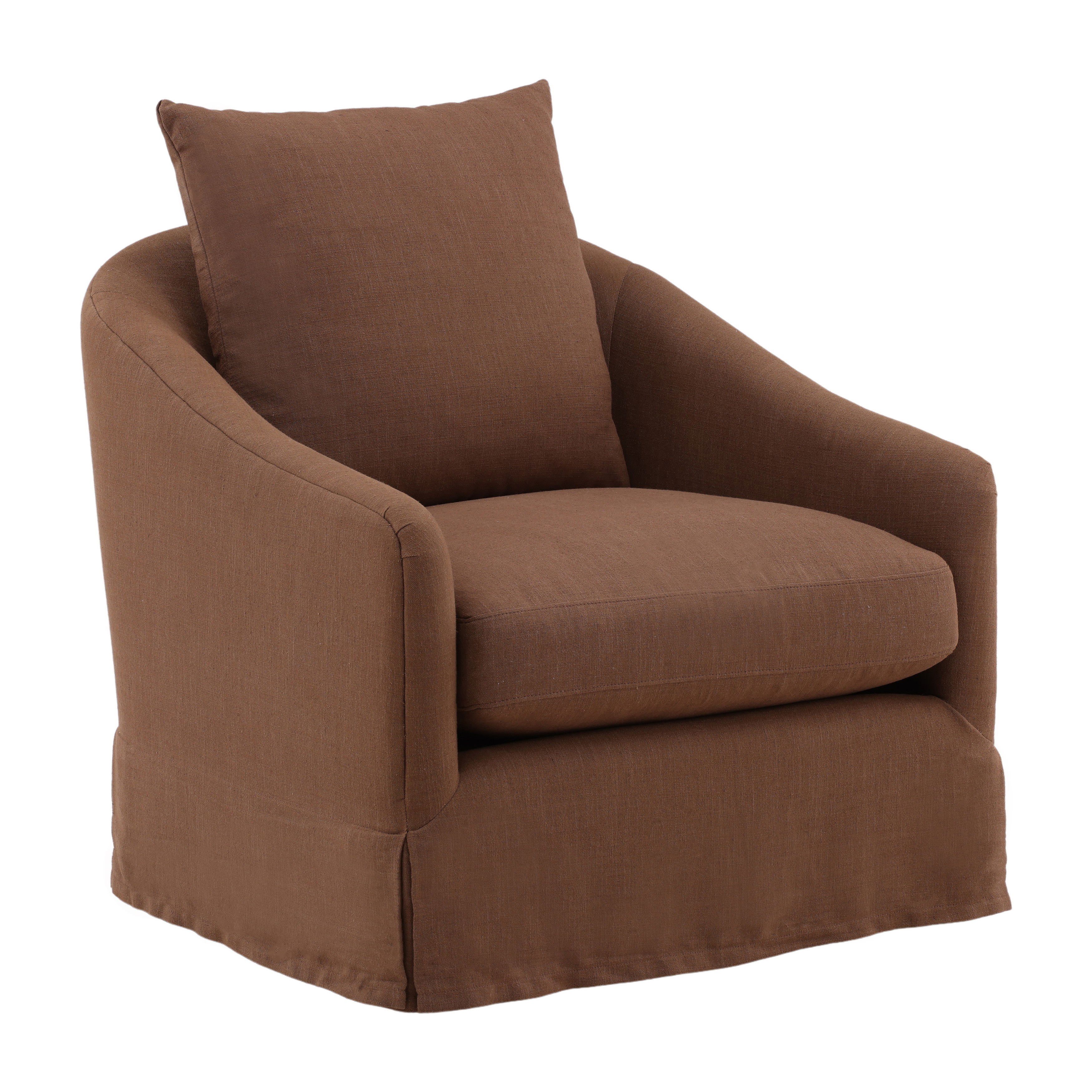 Laura Swivel Chair Coffee large image 