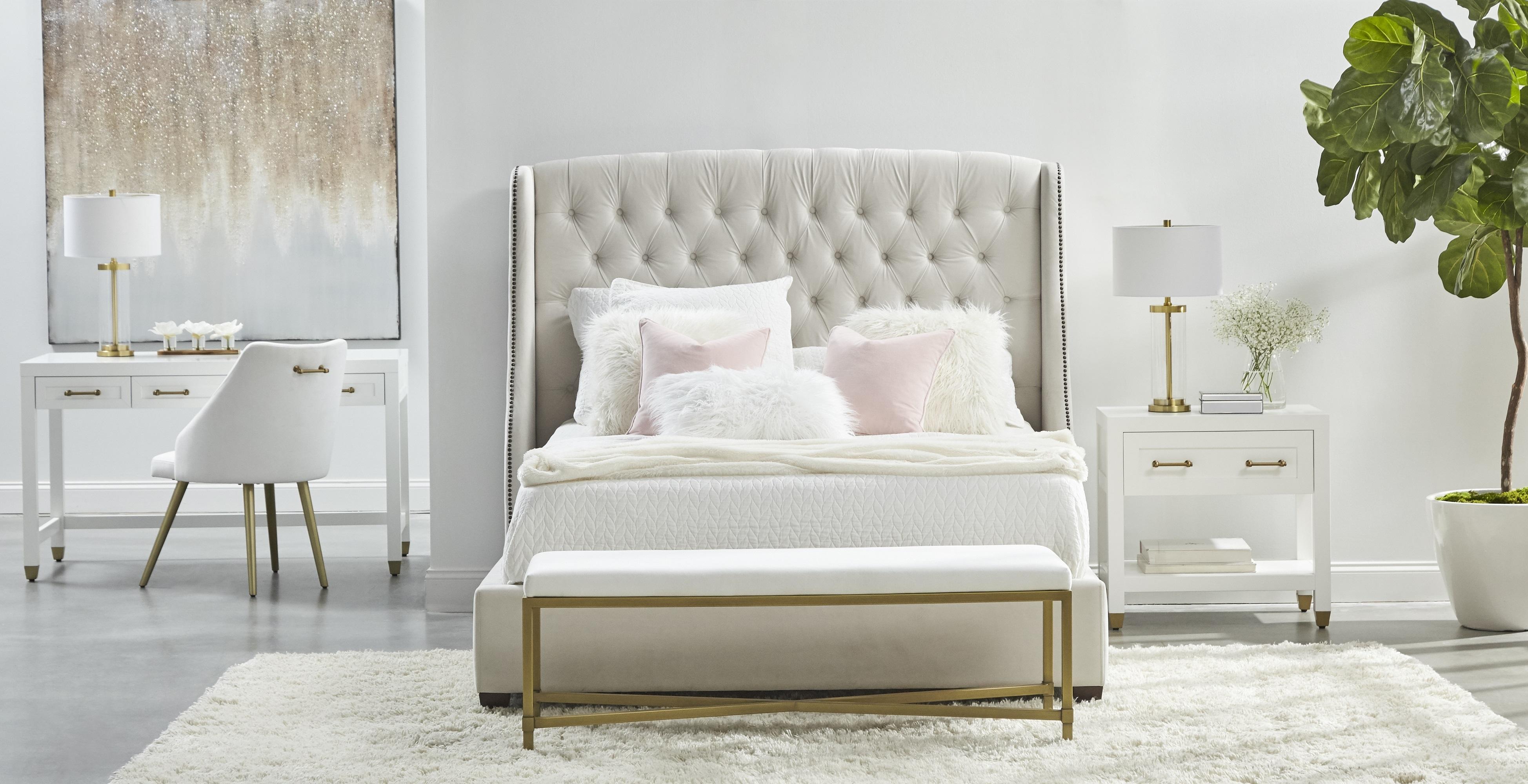 Stella 1-Drawer Nightstand, by Essentials for Living, 28" width x 27" height x 17.75" depth View 10