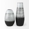 Tanami I Tall Dark Brown/White Ceramic Vase thumbnail 3