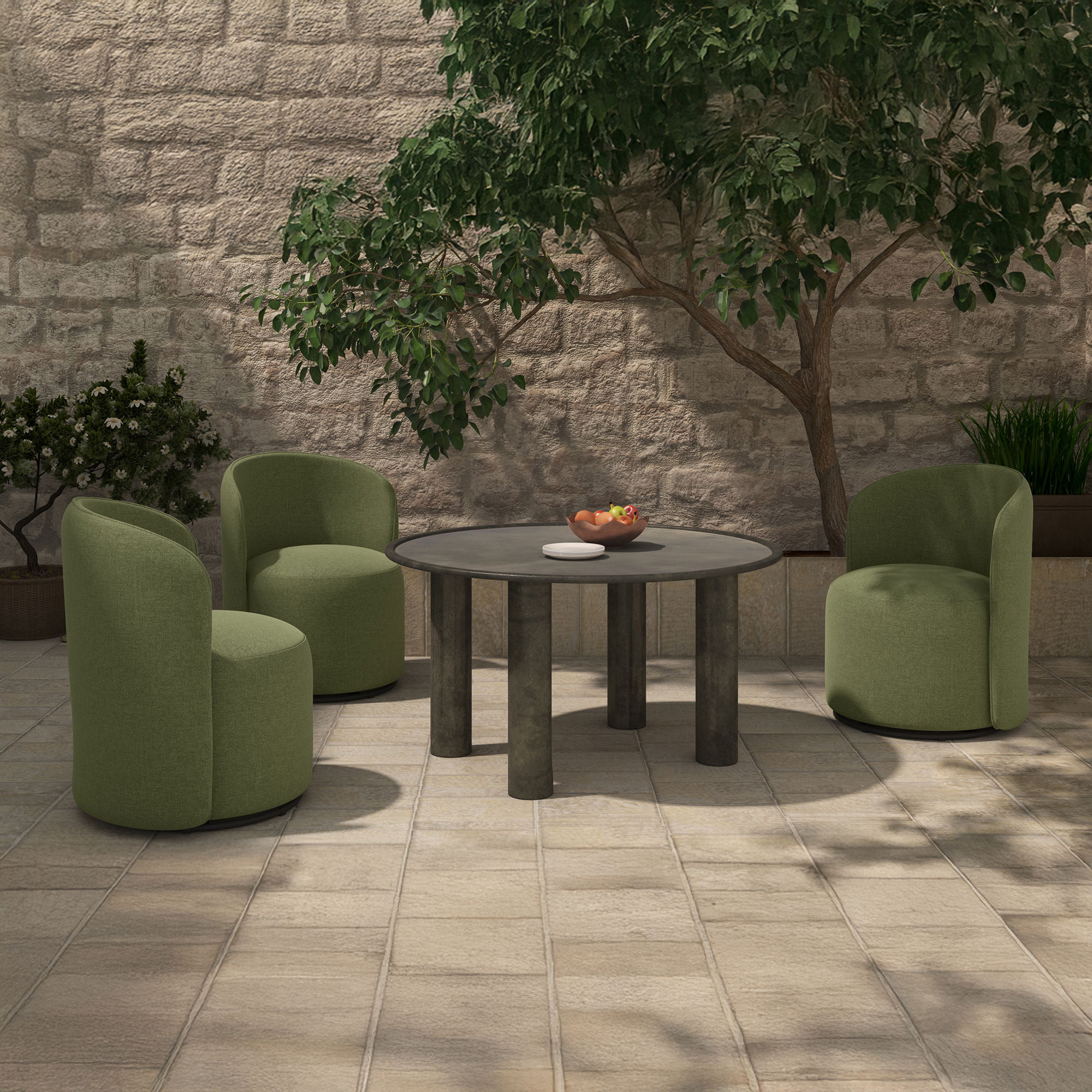 Deacon Outdoor Dining Table Deep Bronze, Outdoor Table by Moe's Home, 5' width x 2'7" height x 5' depth View 7