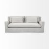 Denly II 92.5 X 38.25 X 34.5 Frost Gray Slipcover Three Seater Sofa thumbnail 5
