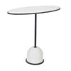 Morro White Marble Side Table, Furniture by Uttermost, 24.25" width x 23.25" height x 10.5" depth thumbnail 6
