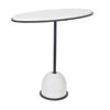 Morro White Marble Side Table, Side & End Table by Uttermost, 24.25" width x 23.25" height x 10.5" depth thumbnail 6