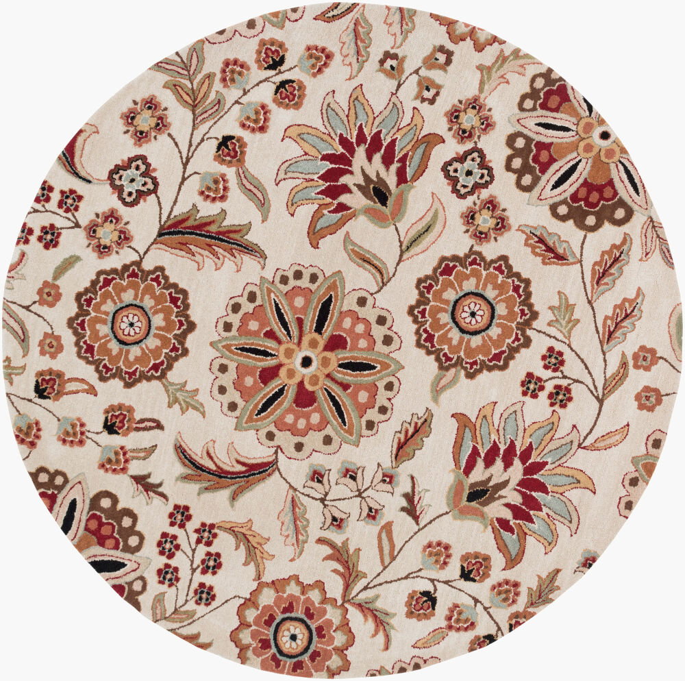 Athena Handmade Rug, by Surya, 6' length x 6' width