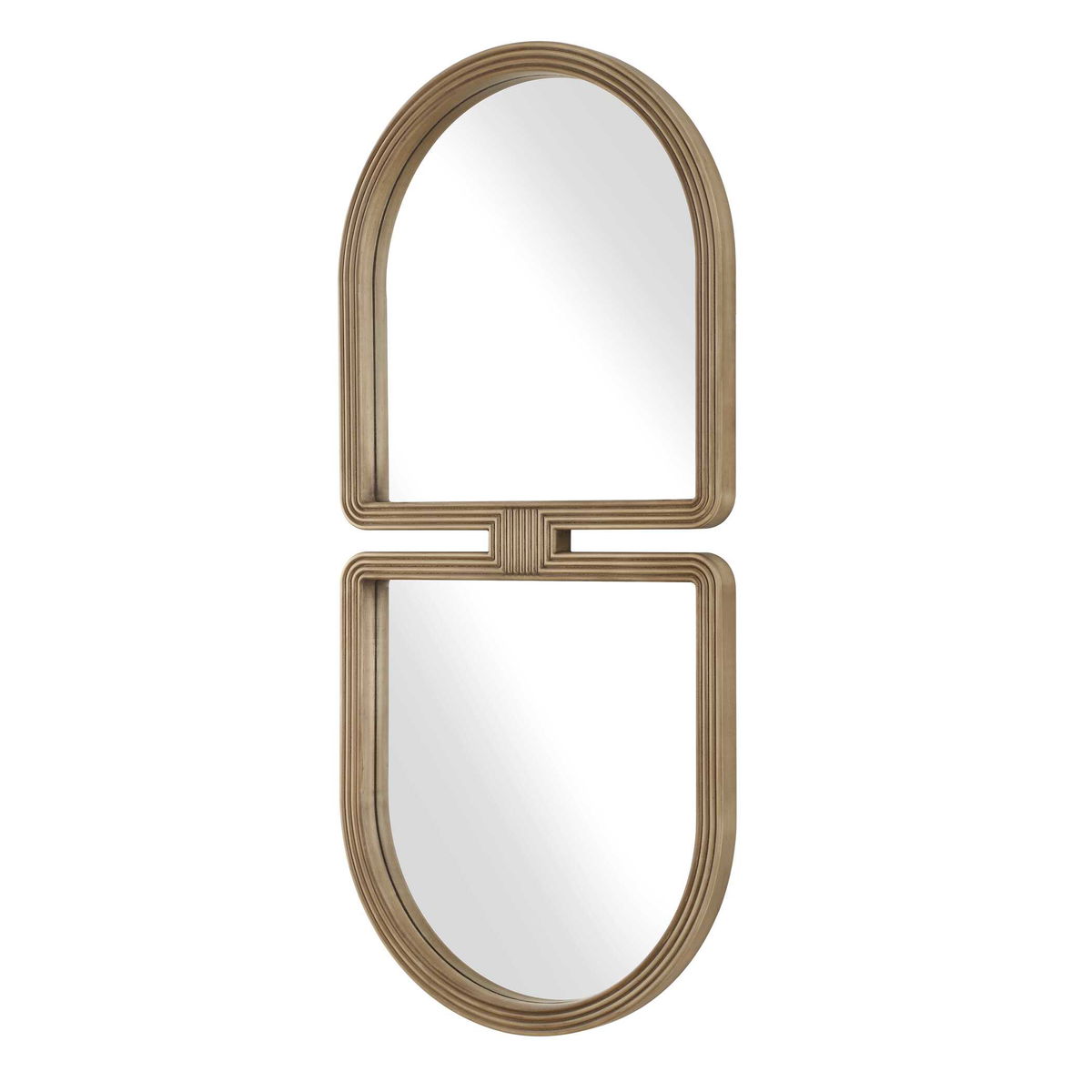 Jacques Art Deco Gold Mirror, by Uttermost, 22" width x 47.5" height x 1.5" depth View 5