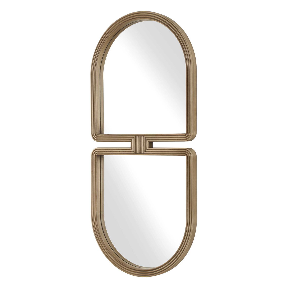 Jacques Art Deco Gold Mirror, by Uttermost, 22" width x 47.5" height x 1.5" depth View 5