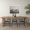 Stetson 94.5'L x 39'W Rectangular Trestle Dining Table | Natural Brown Wood | Seats 8, by Mercana, 94.5" length x 39" width x 30" height thumbnail 2