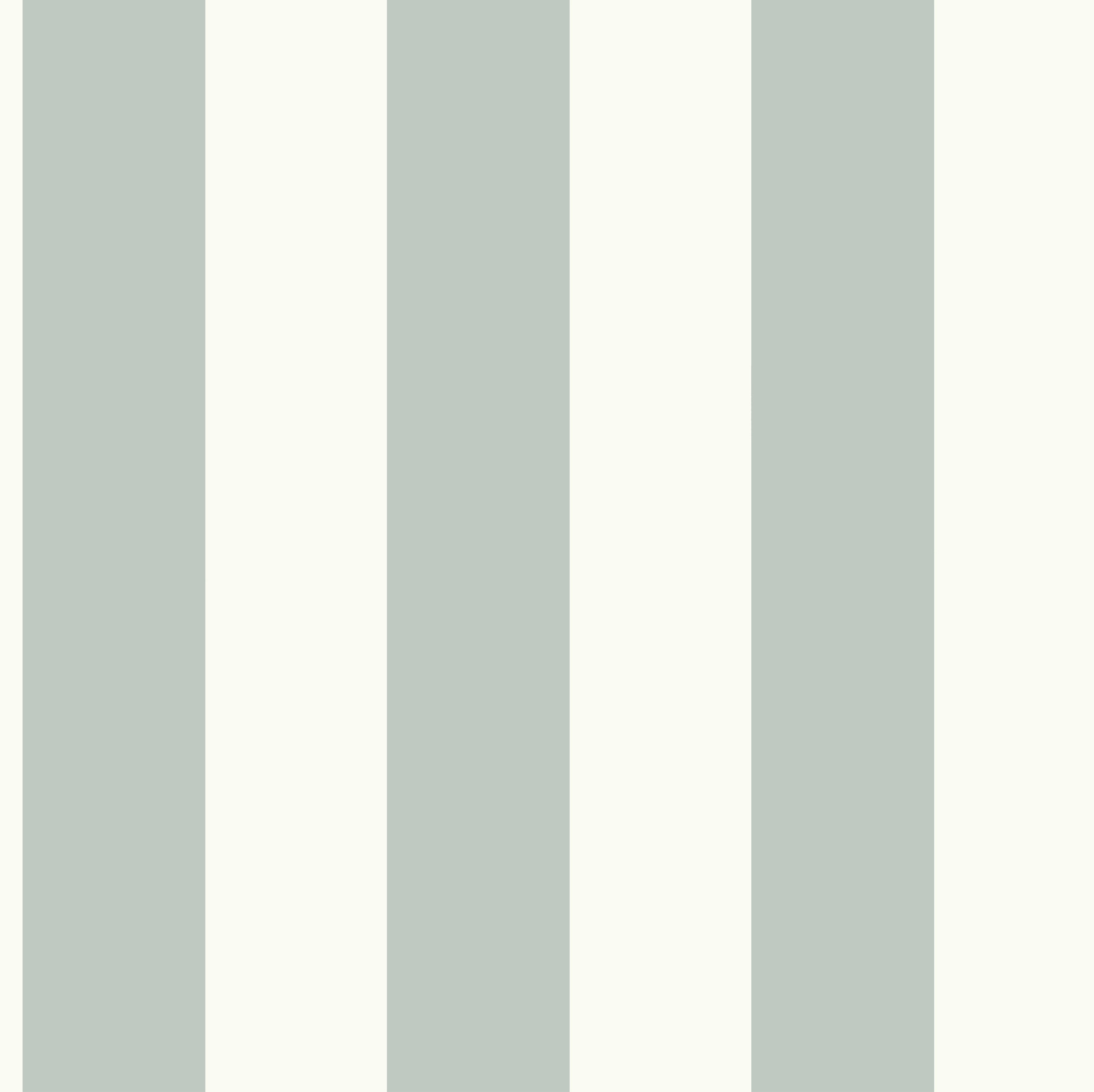 Awning Stripe Green & White  Wallpaper large image 