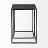 Kasey (Set of 2)  Galvanized Metal Nesting Accent Tables, Side & End Table by Mercana, 17.72" length x 12.6" width x 24.41" height thumbnail 7
