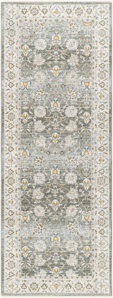 Dresden Machine Woven Rug, by Surya, 7'2.61" length x 2'7.5" width