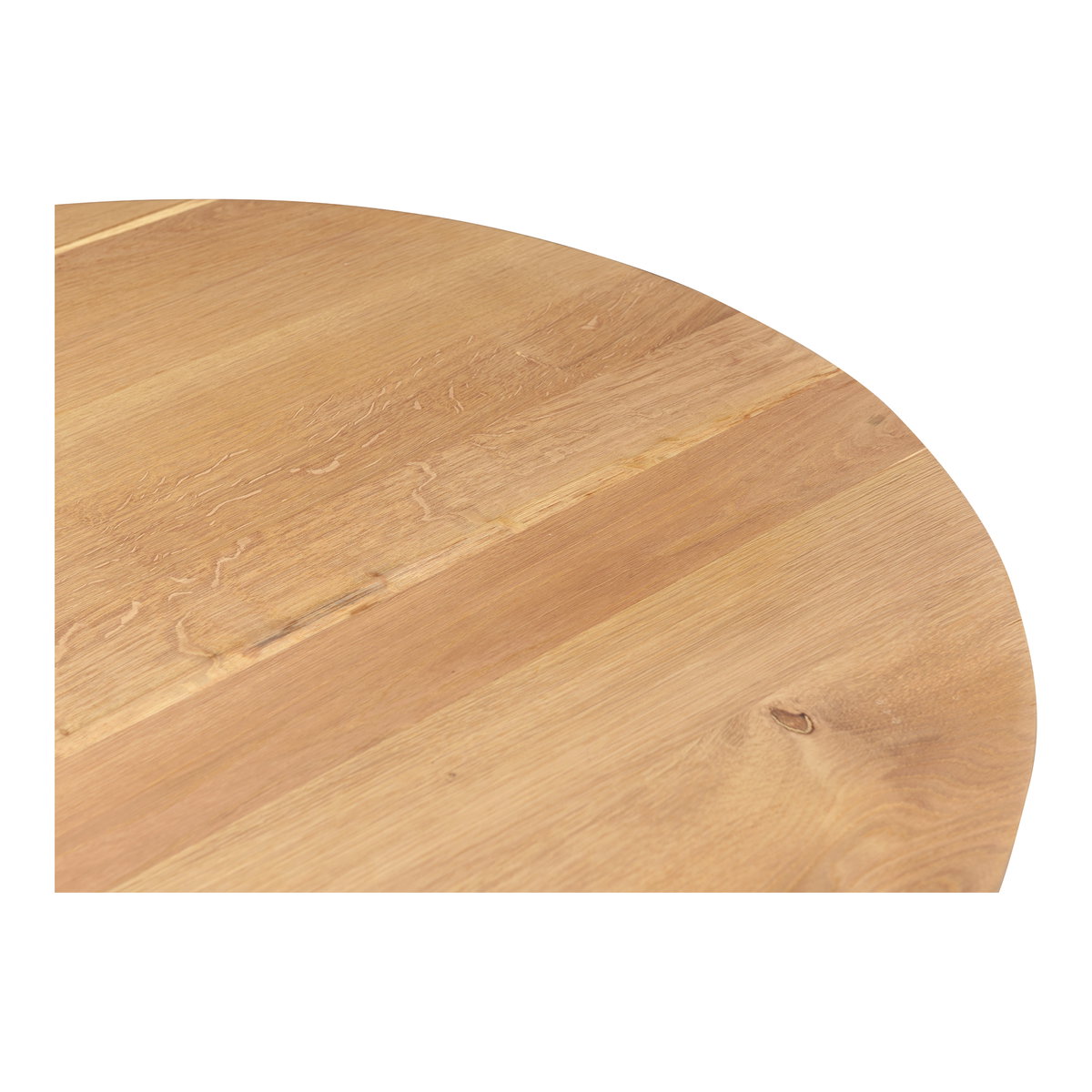 Trie Small Dining Table Natural, by Moe's Home, 76" width x 30" height x 36" depth View 5