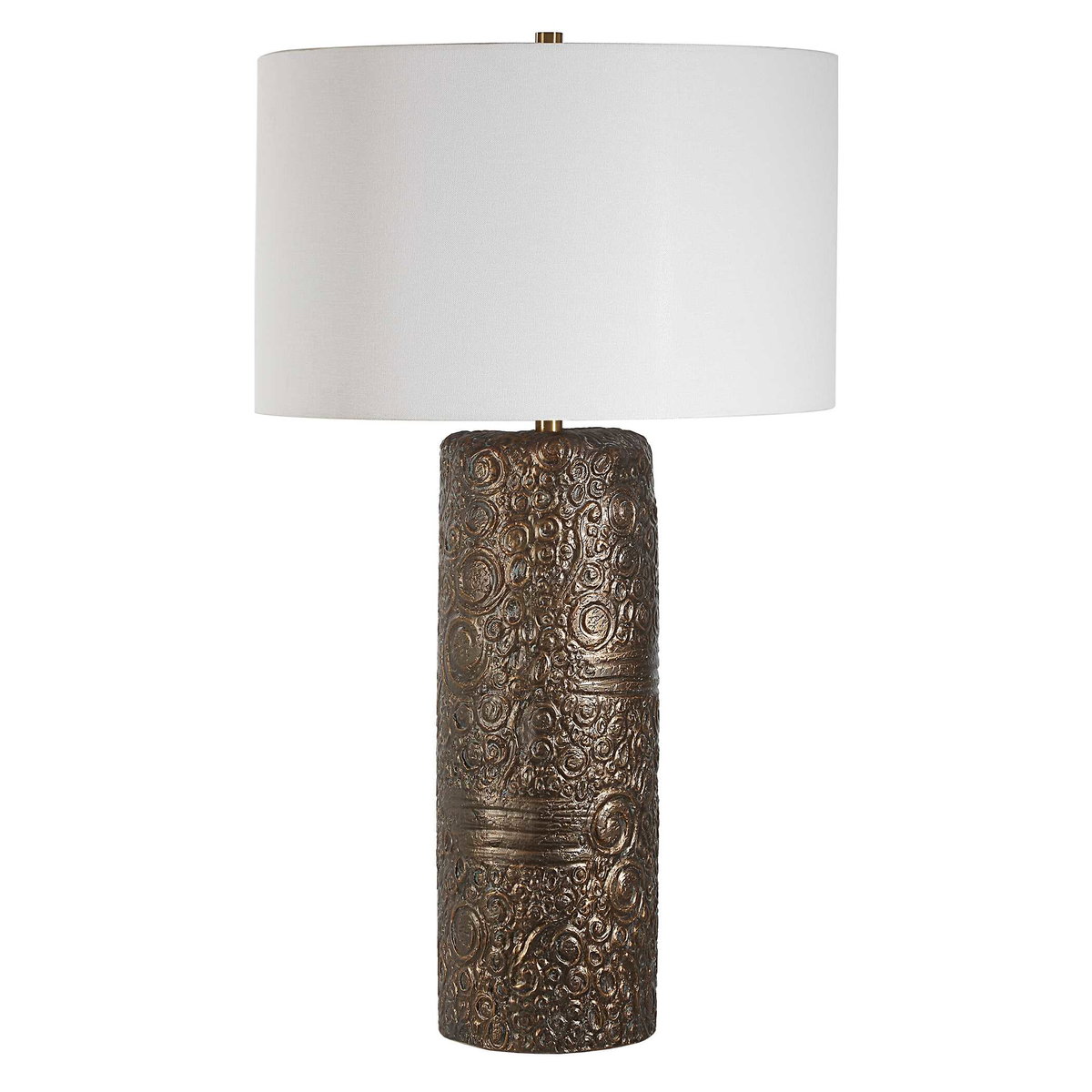 Malaga Brass Table Lamp, by Uttermost, 20" width x 35.5" height x 20" depth View 5