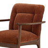 Talesa Occasional Chair Rust, Accent Chair by Dovetail, 28.25" width x 32.25" height x 33.25" depth thumbnail 7