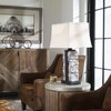 Kodiak Stacked Stone Lamp, by Uttermost, 1'6" width x 2'5" height x 1'1" depth thumbnail 2