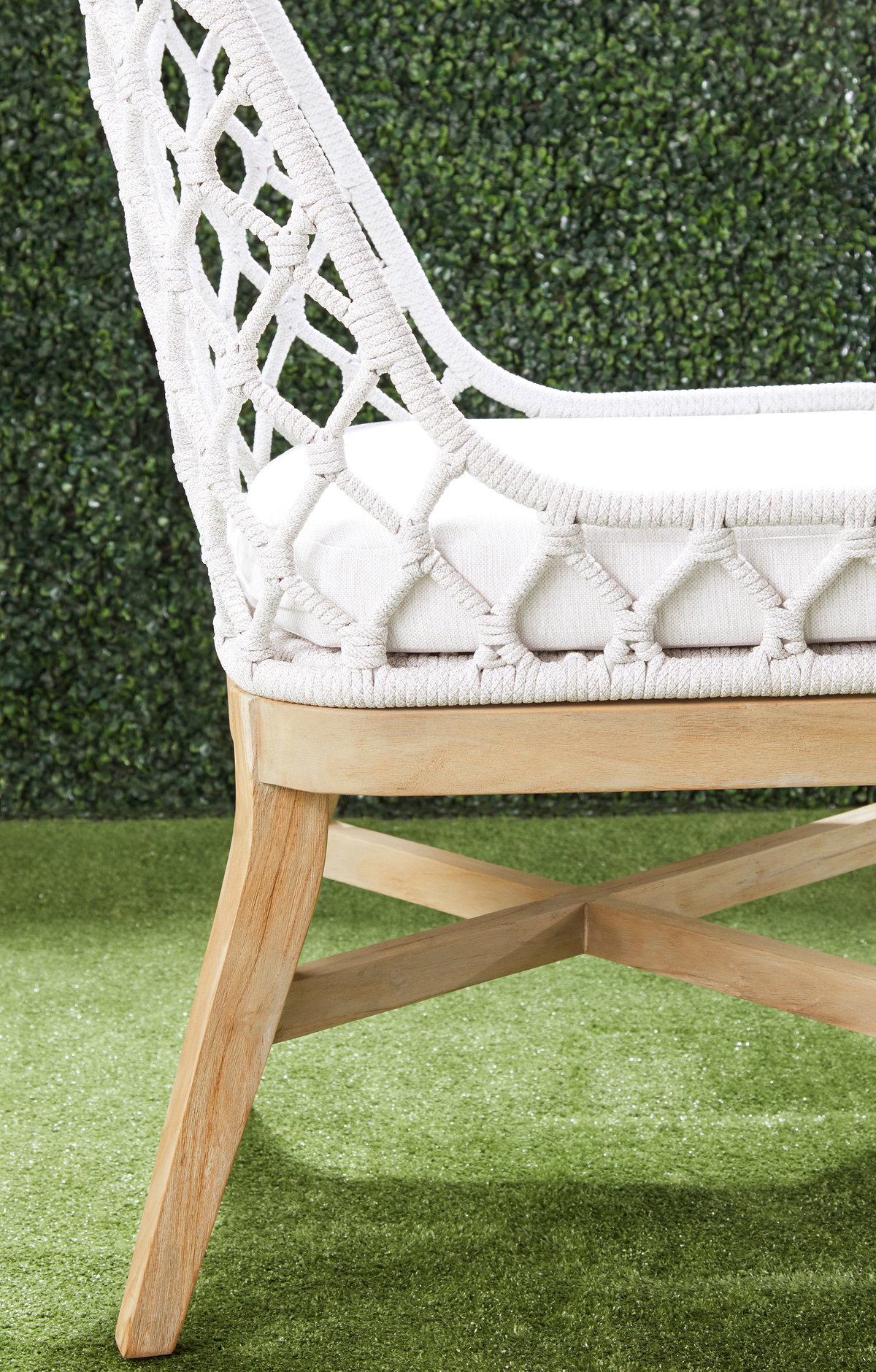 Lattis Outdoor Dining Chair, by Essentials for Living, 22" width x 35.75" height x 23.5" depth View 18