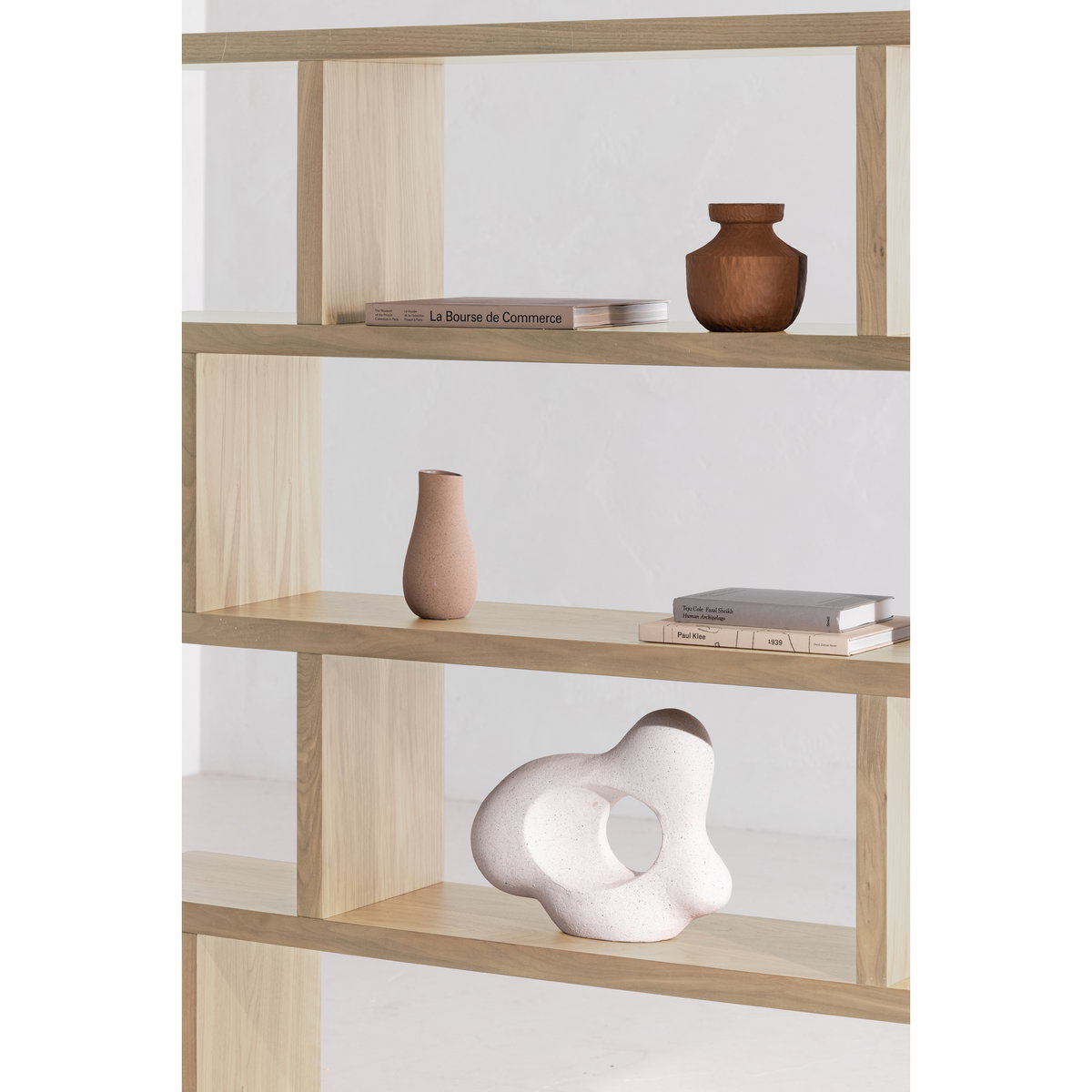 Miri Large Shelf Oak, Shelving & Bookcase by Moe's Home, 63" width x 63" height x 11" depth View 9