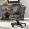 Aidrian Charcoal Desk Chair, Accent Chair by Uttermost, 22.5" width x 39" height x 25" depth thumbnail 9