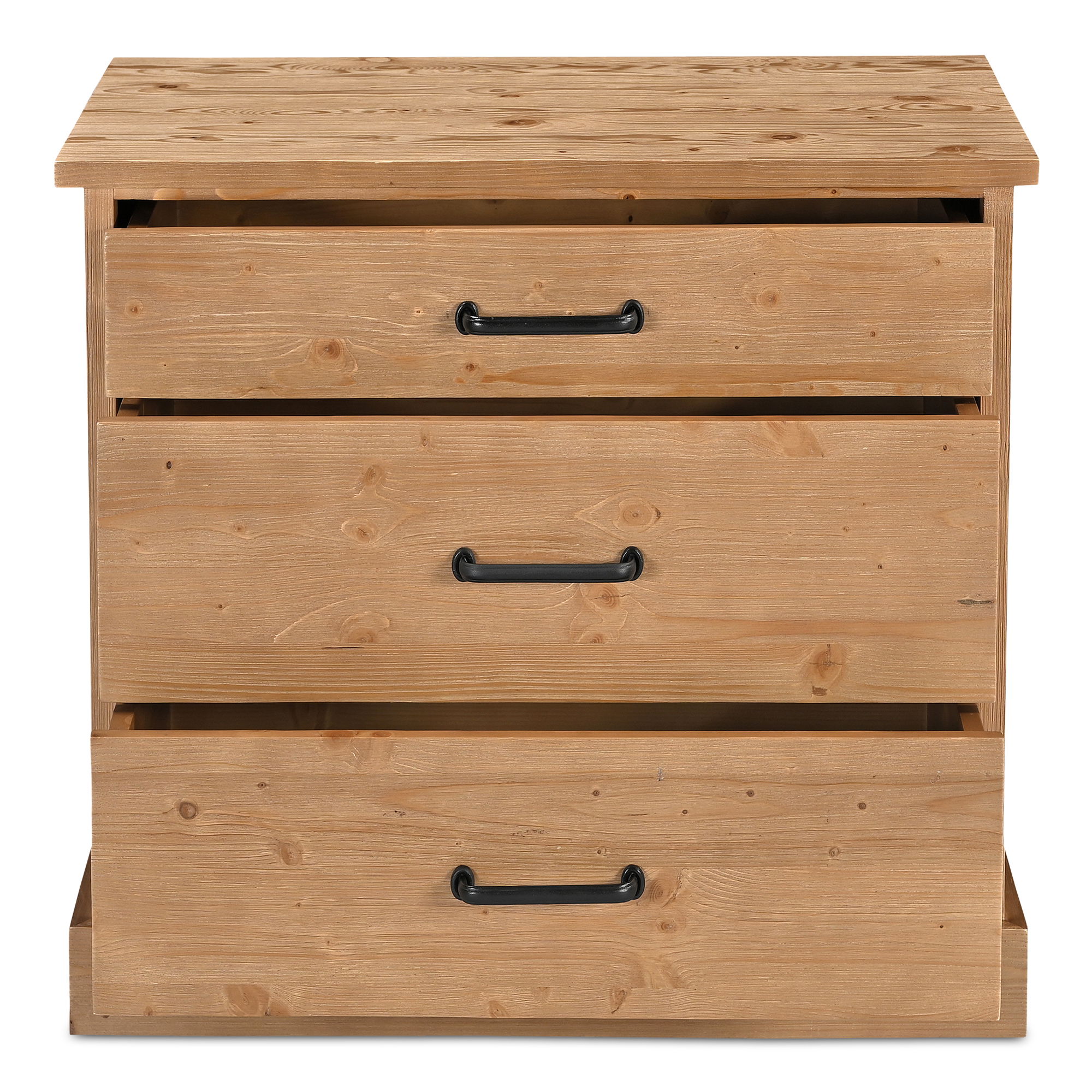 Tade 3 Drawer Nighstand Honey Pine large image 