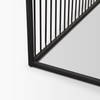 Miles Black Metal with Light Wood Nesting Coffee Table, by Mercana, 48" length x 48" width x 15" height thumbnail 10