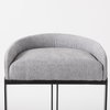 Hollyfield Low Back 32.7in Seat Counter Stool | II Gray Fabric with Bar, Counter & Bar Stool by Mercana, 20.5" length x 19.7" width x 32.7" height thumbnail 7