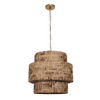 Water Hyacinth 4 Light Woven Pendant, Ceiling Light by Uttermost, 24.25" width x 23" height x 24.25" diameter x 24.25" depth thumbnail 5