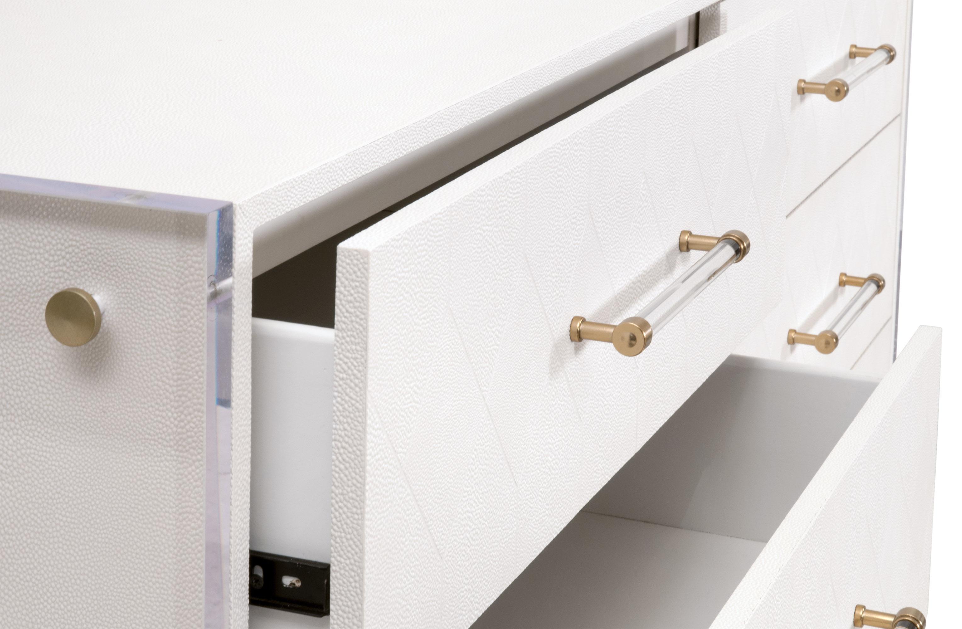 Sonia Shagreen 6-Drawer Double Dresser, by Essentials for Living, 62.25" width x 34" height x 19.5" depth View 9