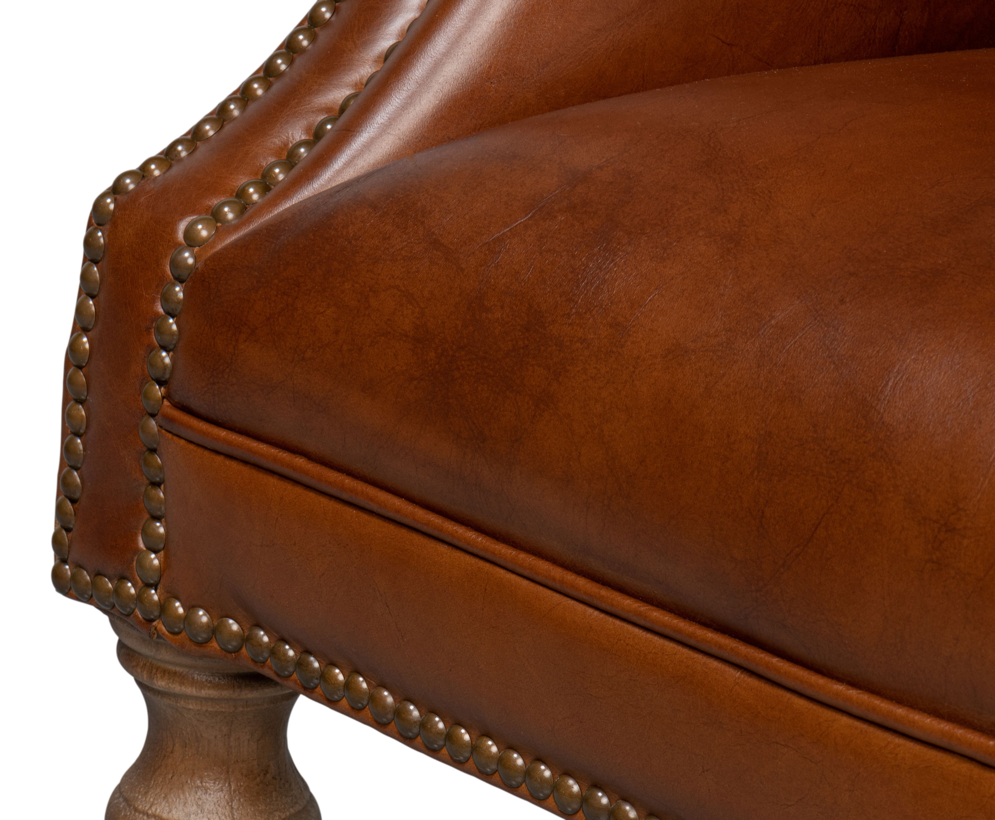 Welsh Leather Chair  Vintage Havana large image 