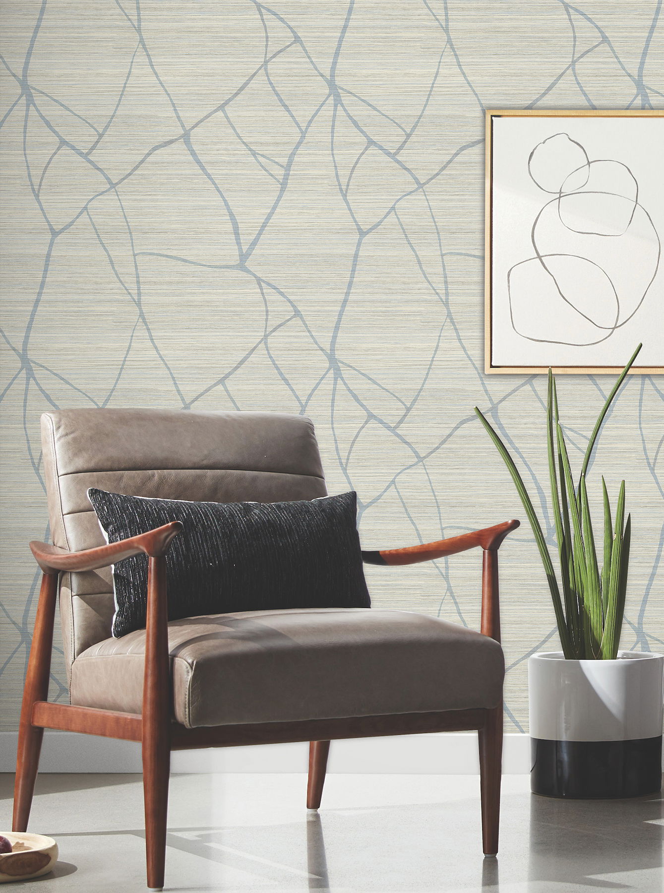 Raska Smokey Blue Wallpaper large image 