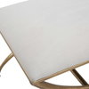Crossing Small White Bench, Benche by Uttermost, 23.5" width x 20" height x 18" depth thumbnail 6