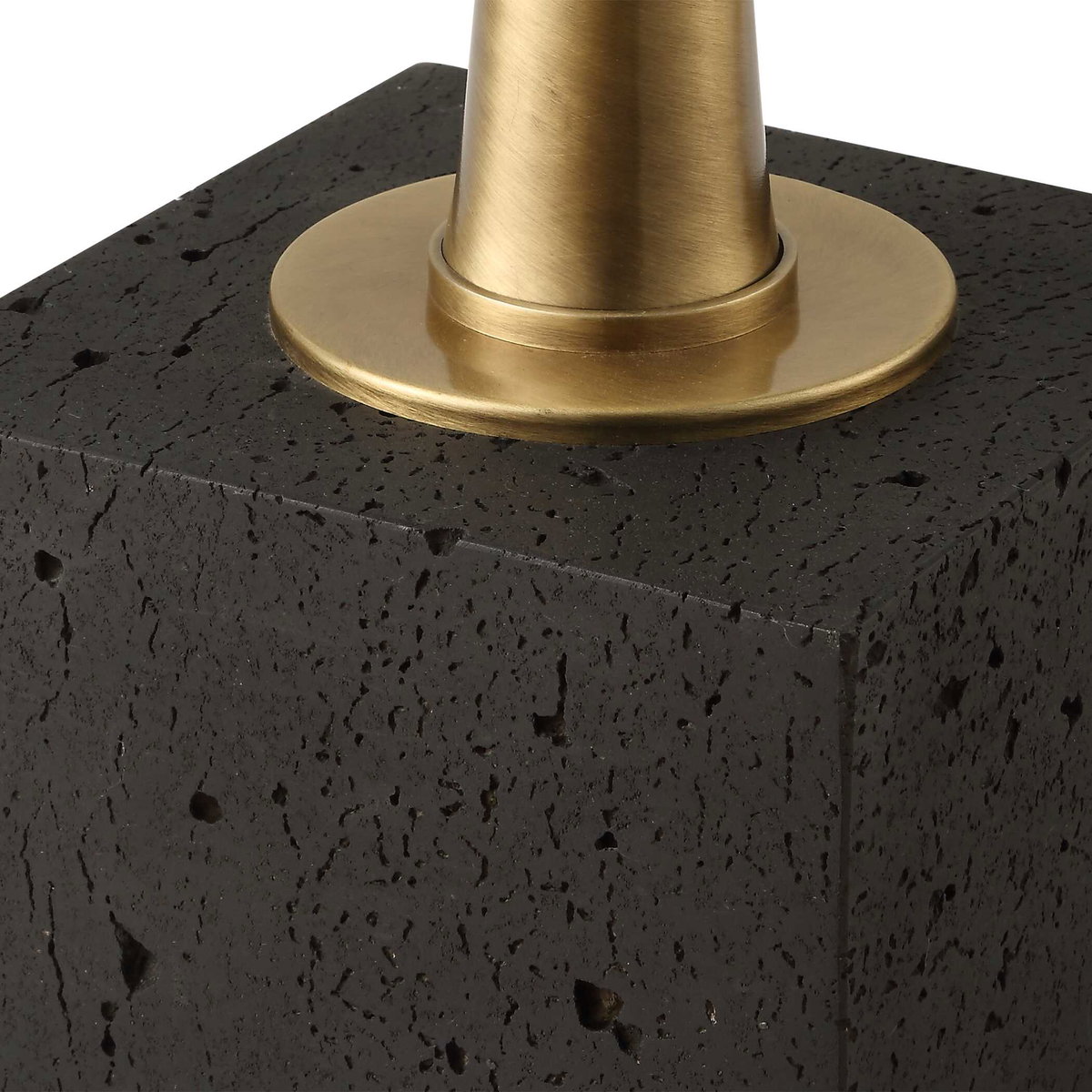 Shino Antique Brass Floor Lamp, by Uttermost, 1'8" width x 5'6" height x 1'8" depth View 8