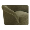 Thora Lounge Chair Dark Green, Accent Chair by Moe's Home, 39.25" width x 28.75" height x 35" depth thumbnail 6