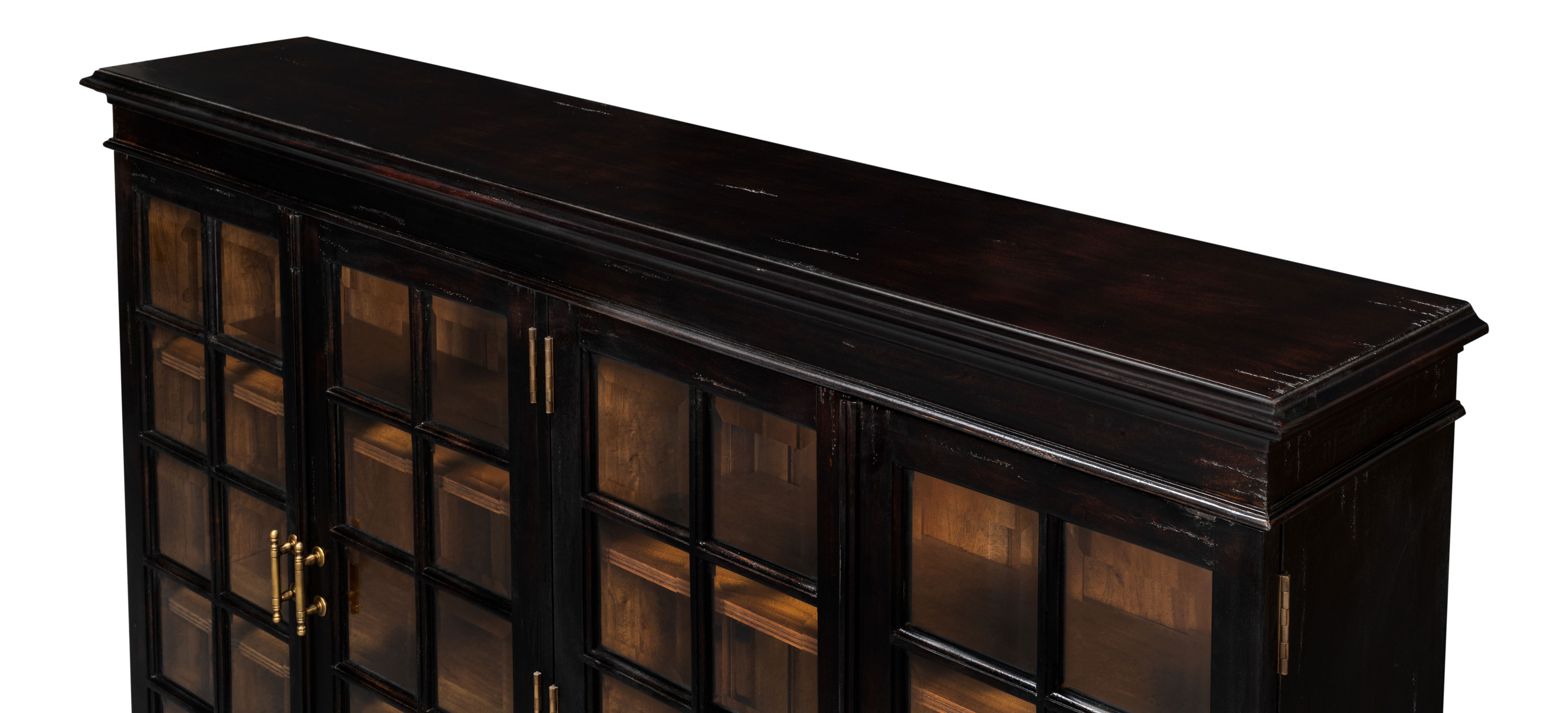 Morgan Library Case, Shelving & Bookcase by Sarreid, 67" length x 13" width x 43" height View 10