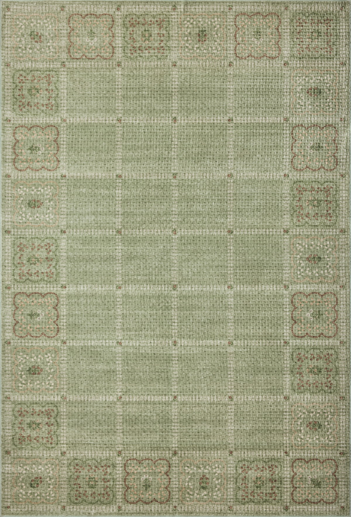Rifle Paper Co. x Loloi Orchard Rug, 1'6" length x 1'6" width View 1