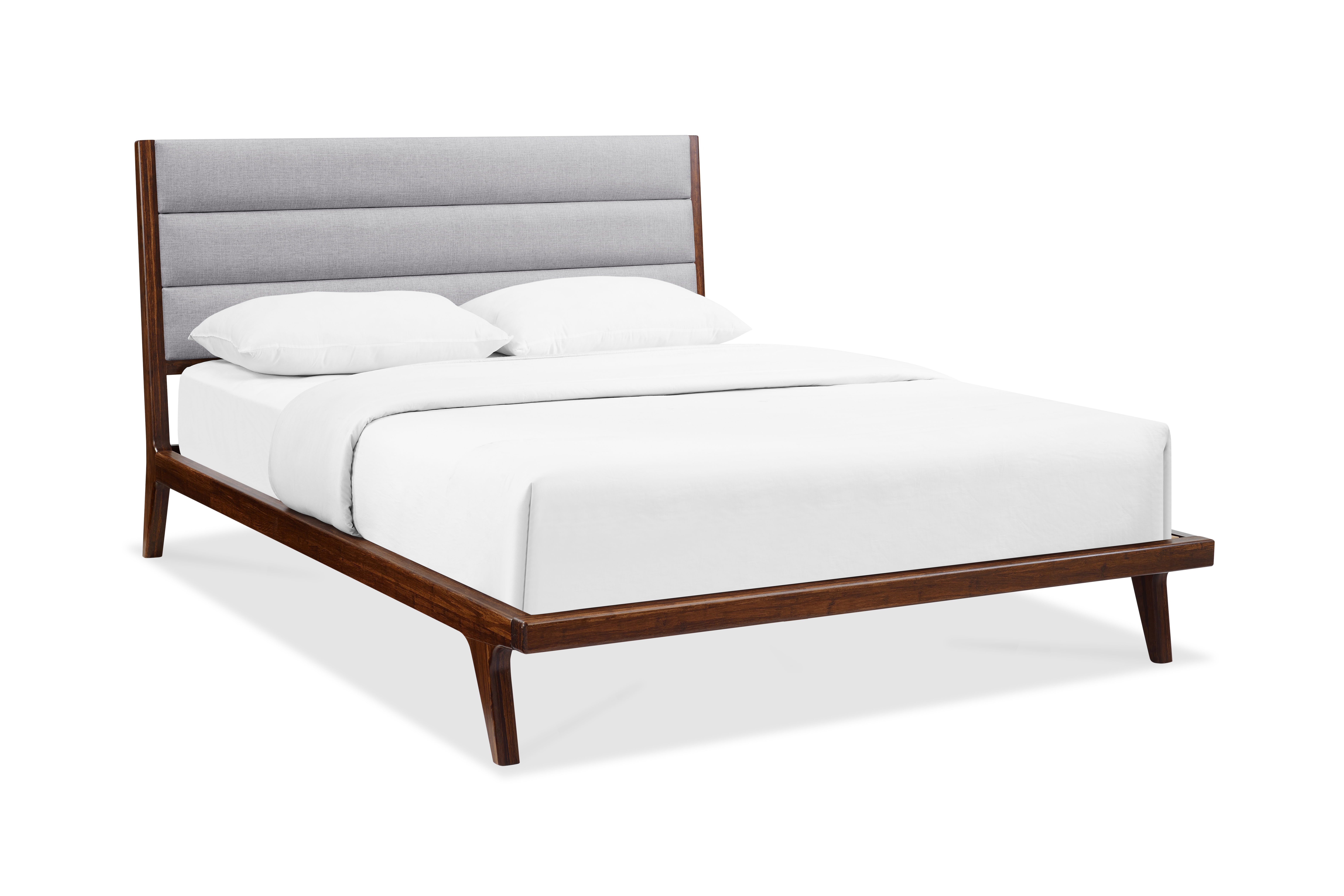 Mercury Upholstered Queen Platform Bed, Exotic, by Greenington, 87" length x 63.5" width x 42" height View 3