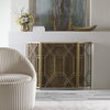 Rosen Gold Fireplace Screen, by Uttermost, 52.5" width x 34" height x 0.87" depth thumbnail 2