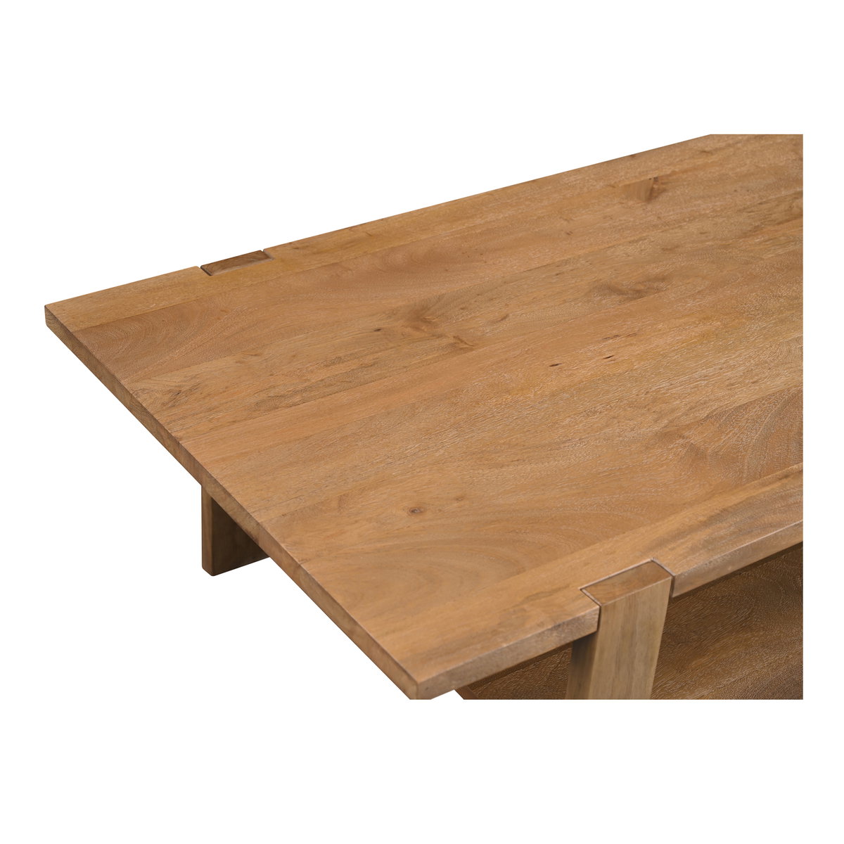 Workshop Coffee Table Vintage Brown, by Moe's Home, 54" width x 16" height x 26" depth View 7