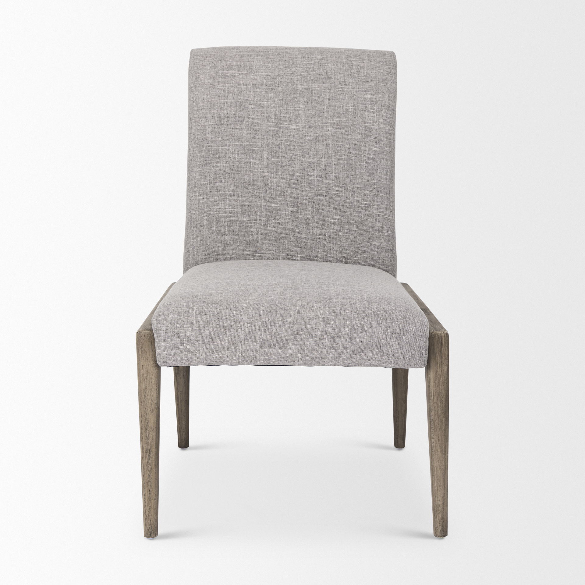 Palisades Gray Upholstery with Solid Wood Armless Dining Chair large image 