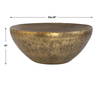 Gilded Dome Gold Coffee Table, by Uttermost, 36" width x 15" height x 36" depth thumbnail 3