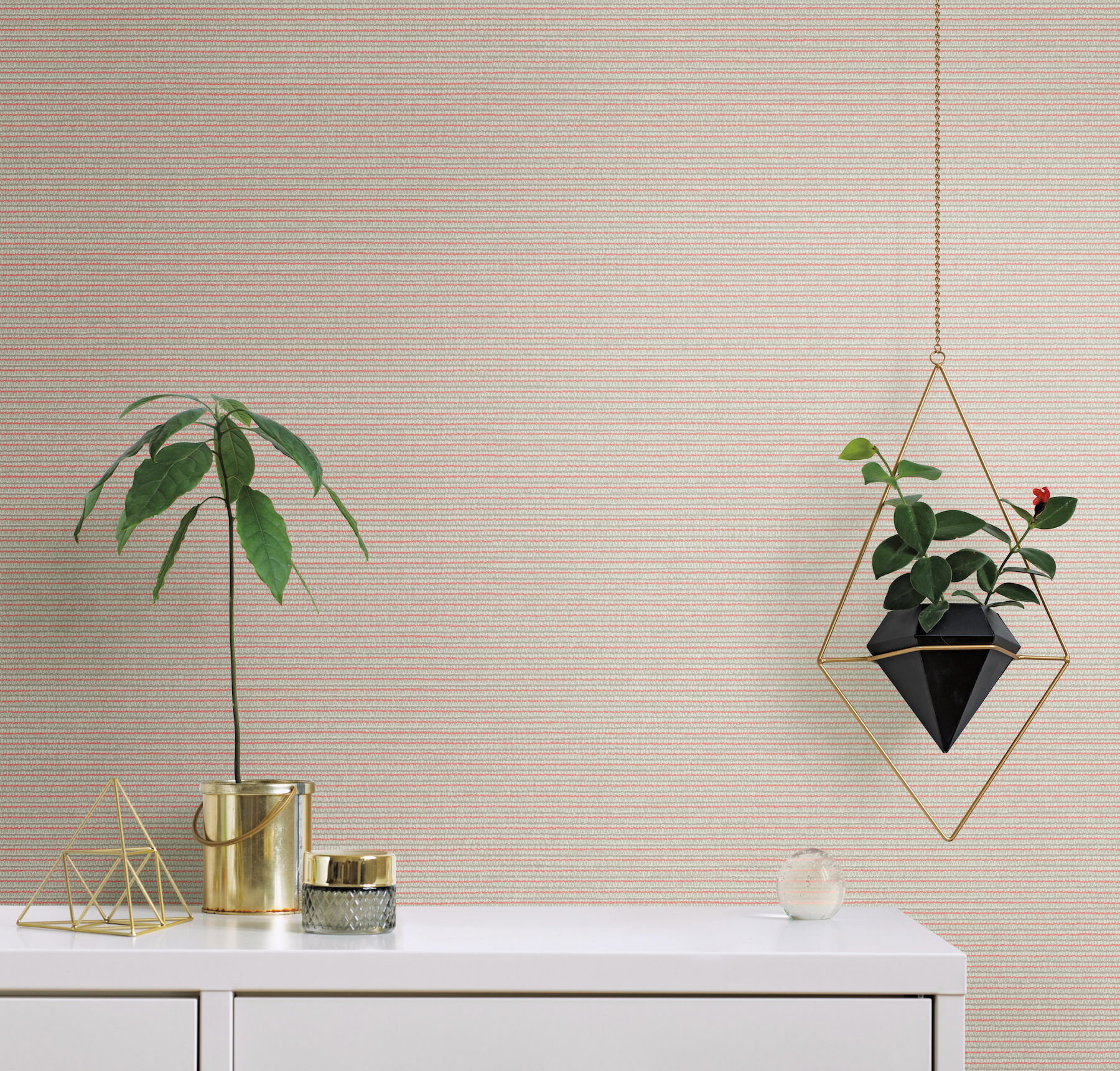 Boucle Coral Wallpaper, by York Wall, 27' length x 2'3" width x 0.02" depth View 3