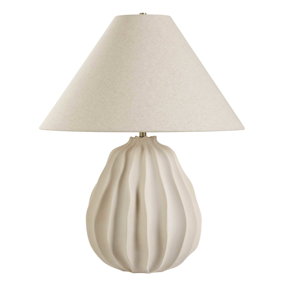 Javary Matte Beige Table Lamp, by Uttermost, 22" width x 27.5" height x 22" depth View 5