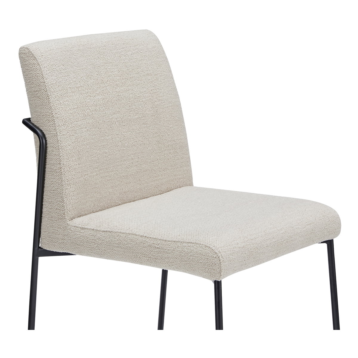 Danny Dining Chair Ivory Set Of Two, by Moe's Home, 18.7" width x 33.9" height x 23.6" depth View 6